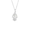 Hamsa Diamond Pendant Necklace
