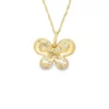 Butterfly Diamond Pendant Necklace