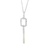 Geometric Diamond Pendant Necklace