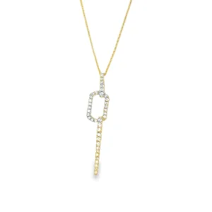 Diamond Link Drop Necklace