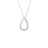 Teardrop Diamond Pendant Necklace
