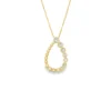 Teardrop Diamond Pendant Necklace
