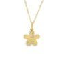 Diamond Flower Pendant Necklace