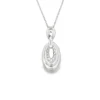 Oval Loop Pendant Necklace