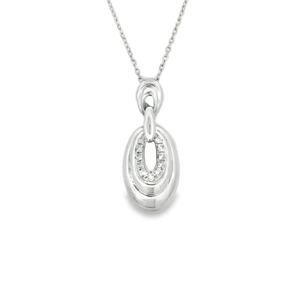Oval Loop Pendant Necklace