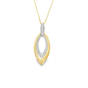Marquise Openwork Pendant Necklace