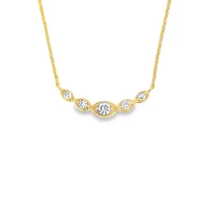 Marquise Bezel Diamond Necklace