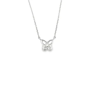 Butterfly Diamond Pendant Necklace