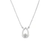 Teardrop Diamond Pendant Necklace