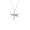 Dragonfly Diamond Pendant Necklace