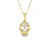 Diamond Skull Pendant Necklace