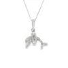 Dolphin Diamond Pendant Necklace