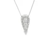 Teardrop Diamond Pendant Necklace