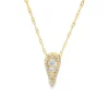 Teardrop Diamond Pendant Necklace