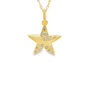 Star Diamond Pendant Necklace