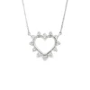 Heart Diamond Pendant Necklace