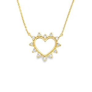 Heart Diamond Pendant Necklace