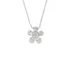 Floral Diamond Pendant Necklace