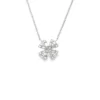 Floral Diamond Pendant Necklace