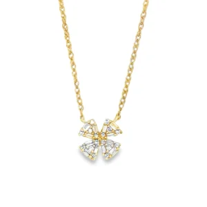 Diamond Butterfly Pendant Necklace