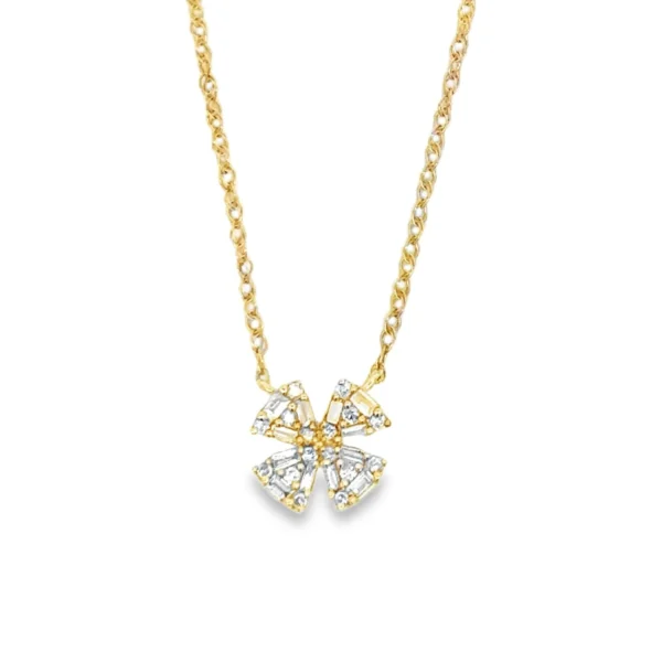 Diamond Butterfly Pendant Necklace