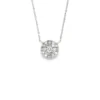 Round Diamond Pendant Necklace
