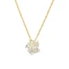 Cluster Diamond Pendant Necklace