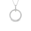 Circle Diamond Pendant Necklace