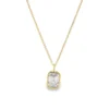 Emerald Diamond Pendant Necklace