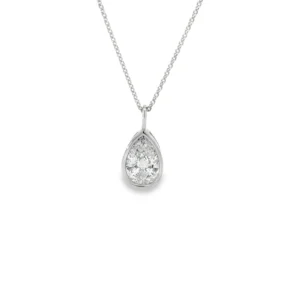 Pear Diamond Pendant Necklace