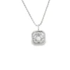 Bezel Diamond Pendant Necklace