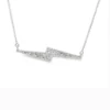 Diamond Lightning Bolt Necklace