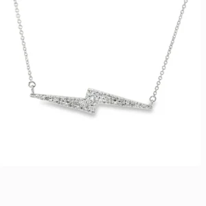 Diamond Lightning Bolt Necklace