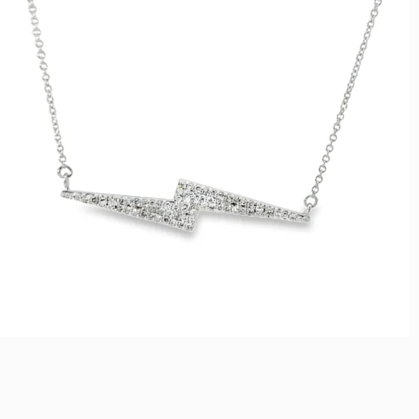 Diamond Lightning Bolt Necklace