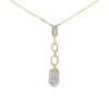 Geometric Diamond Drop Necklace