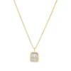 Radiant Diamond Pendant Necklace