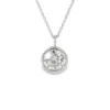 Round Bezel Diamond Necklace