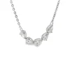 Pear Diamond Curve Necklace