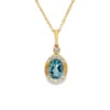 Oval Topaz Pendant Necklace