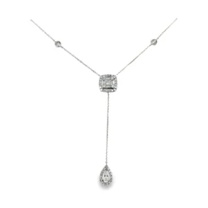 Diamond Y Drop Necklace