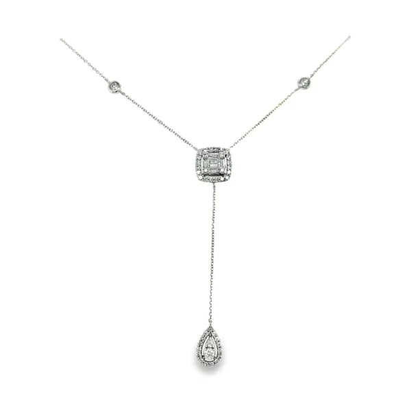 Diamond Y Drop Necklace