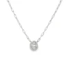 Halo Diamond Pendant Necklace