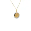 Circle Diamond Halo Necklace
