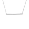 Diamond Bar Pendant Necklace