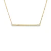 Diamond Bar Pendant Necklace