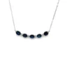 Sapphire Diamond Bar Necklace