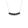 Sapphire Bar Pendant Necklace