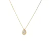 Teardrop Diamond Pendant Necklace