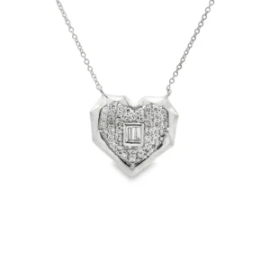 Heart Diamond Pendant Necklace