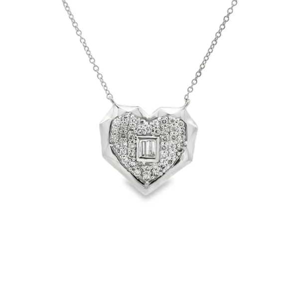 Heart Diamond Pendant Necklace